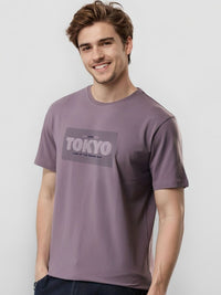 ADRO Men Typography Printed Round Neck Cotton T-shirt