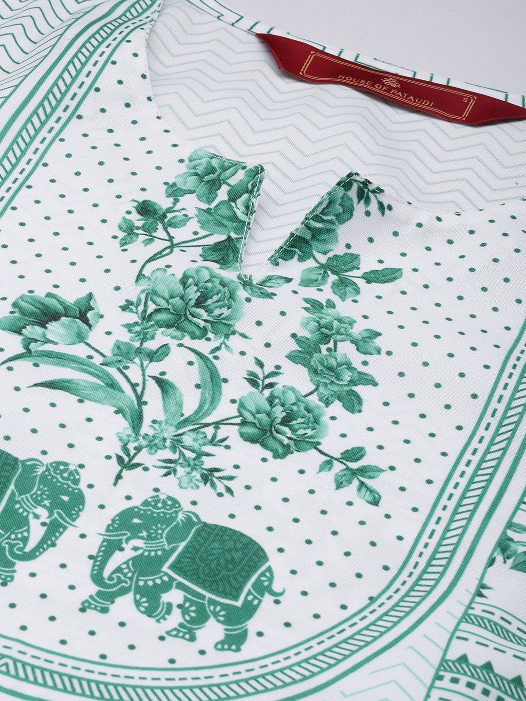 House of Pataudi Women Jashn Ethnic Motifs Printed Kurta with Palazzos & Dupatta