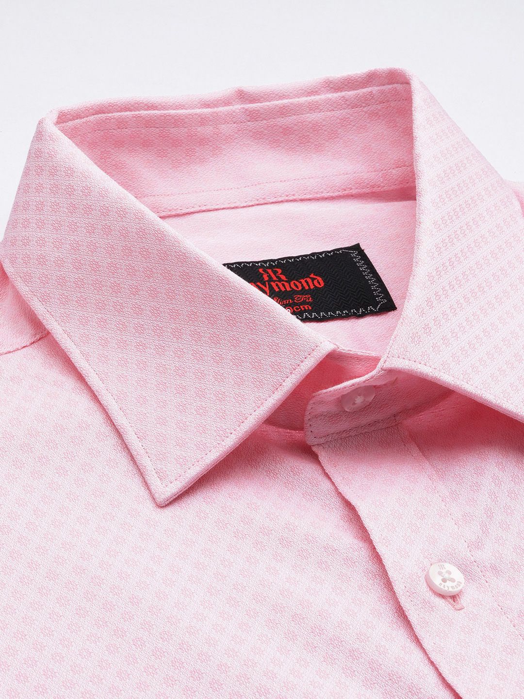 Raymond Pure Cotton Self-Design Slim Fit Formal Shirt