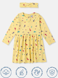 Nauti Nati Print Peter Pan Collar Fit & Flare Dress