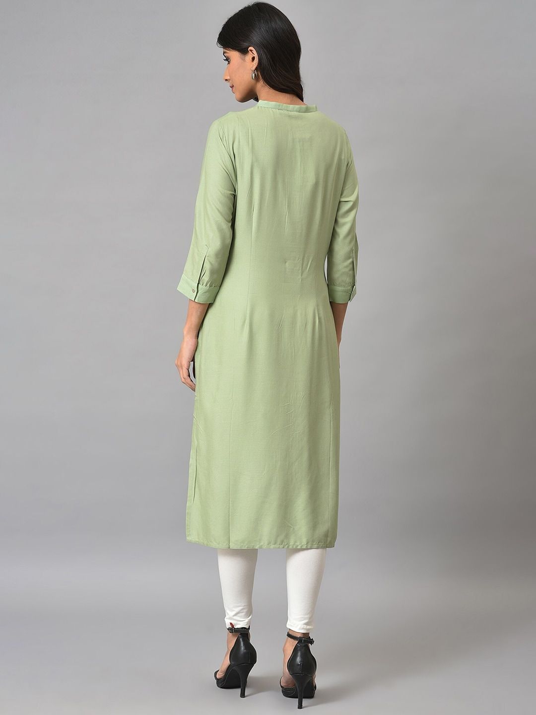 W Women Ethnic Motifs Printed Pastels Kurta