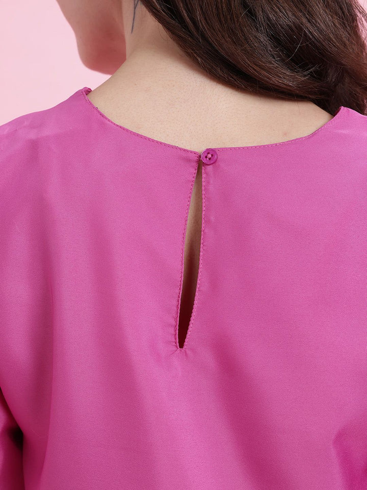 DressBerry Puff Sleeve A-Line Dress