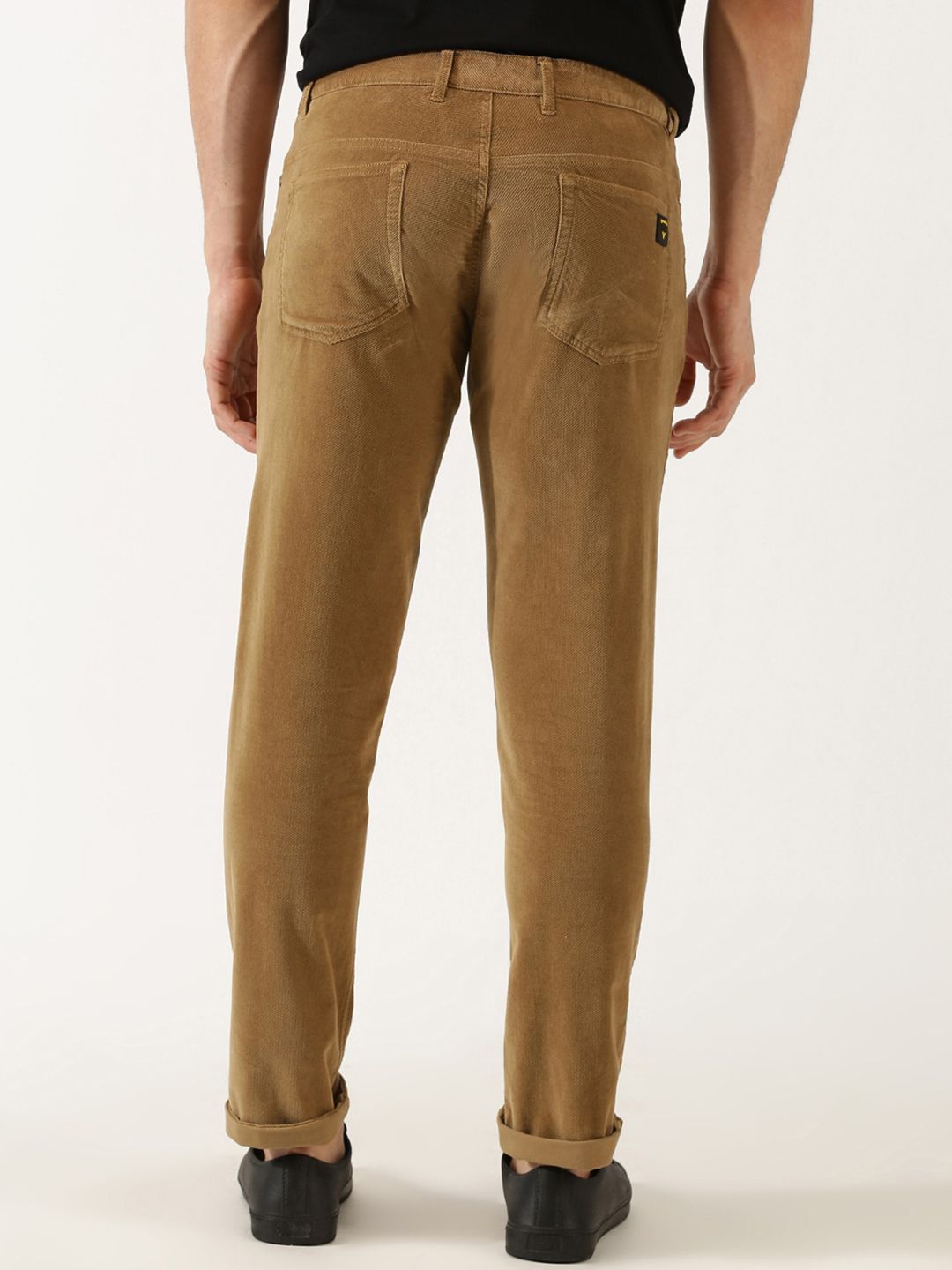 Thomas Scott Men Regular Fit Corduroy Chinos