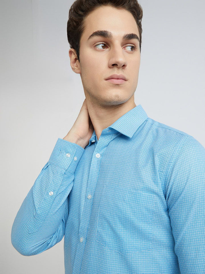 Park Avenue Slim Fit Self Design Opaque Formal Shirt