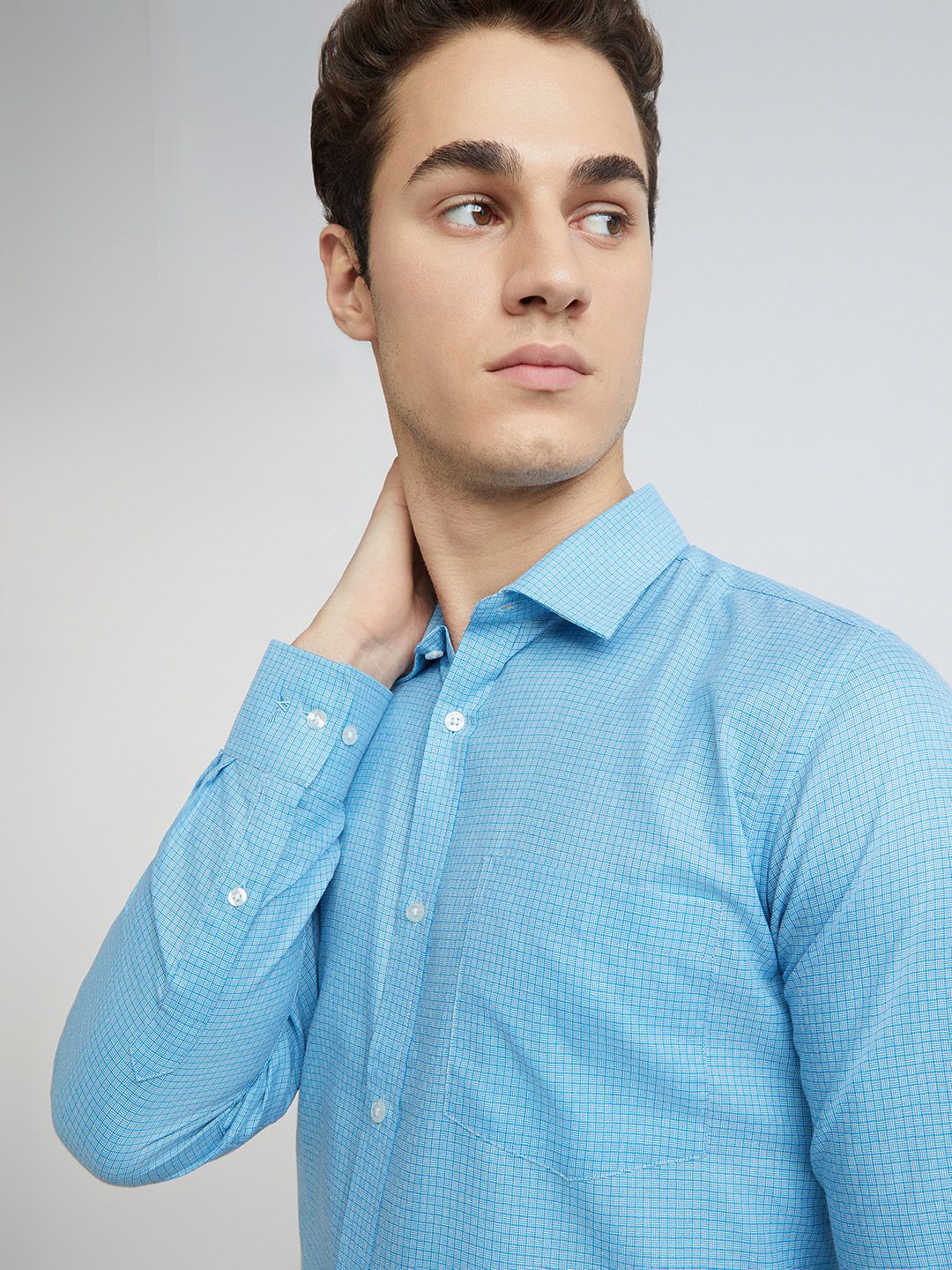 Park Avenue Slim Fit Self Design Opaque Formal Shirt