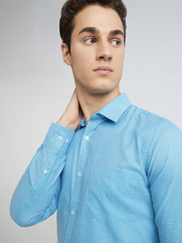 Park Avenue Slim Fit Self Design Opaque Formal Shirt