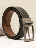 Teakwood Leathers Men Textured Leather Reversible Belt