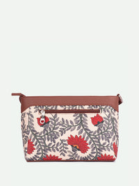 ZOUK Floral Printed Structured Sling Bag