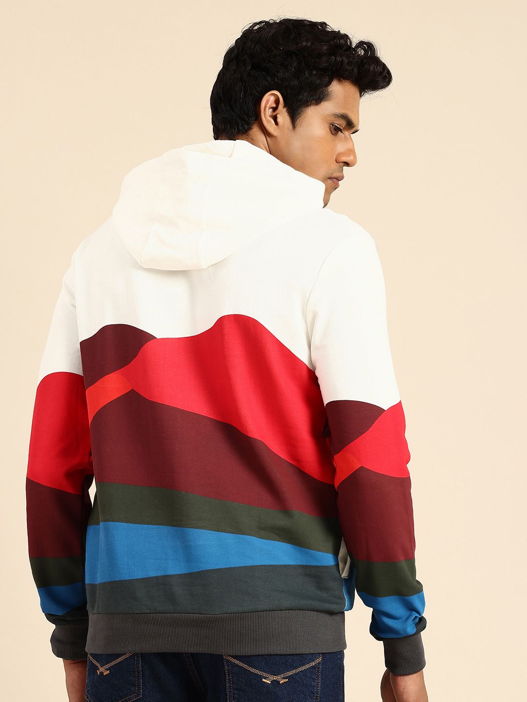 Being Human Pure Cotton Printed Hooded Sweatshirt