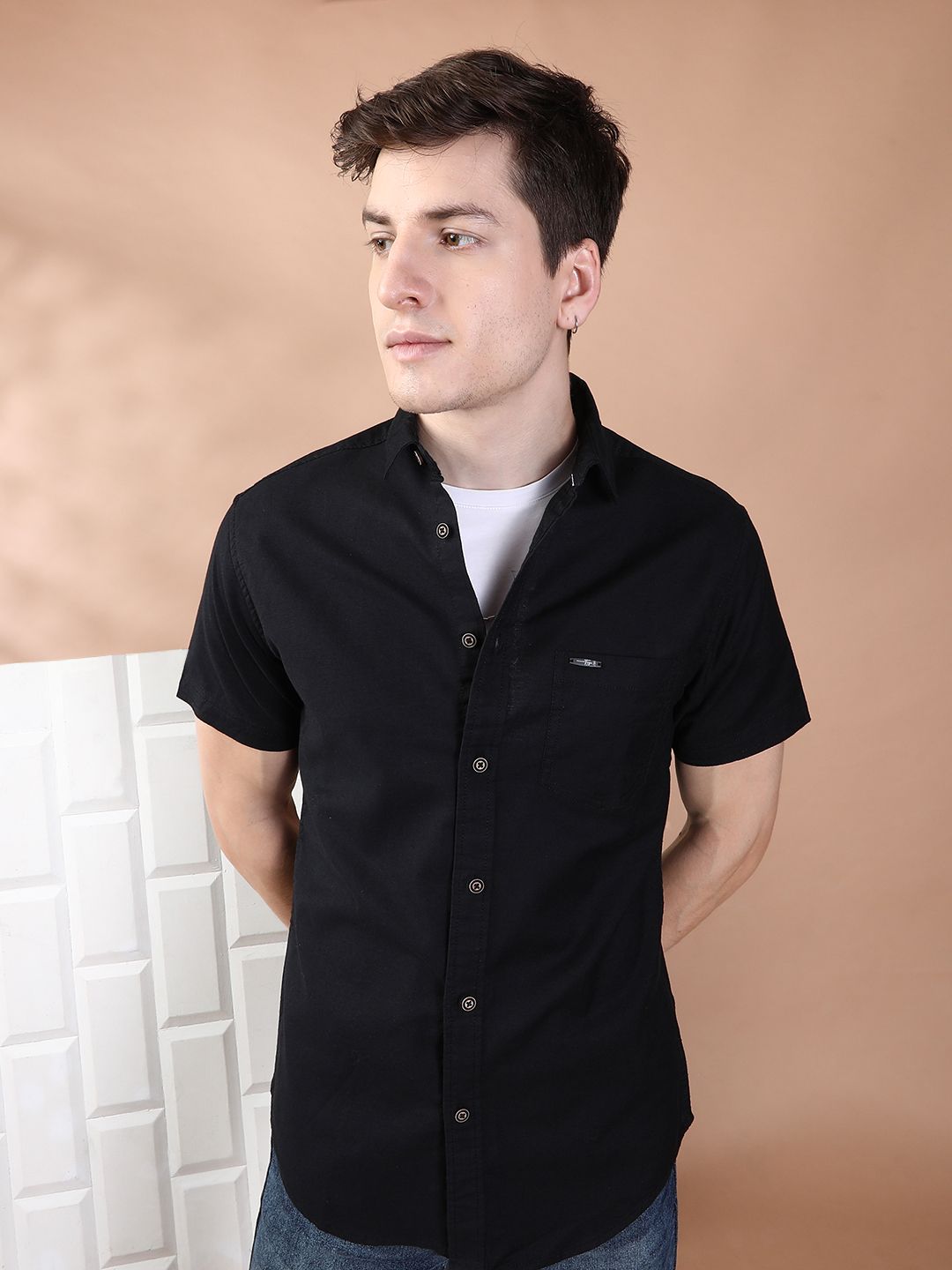 The Indian Garage Co Men Black Casual Shirt