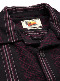 The Indian Garage Co Men Relaxed Fit Striped Resort Wear Shirt
