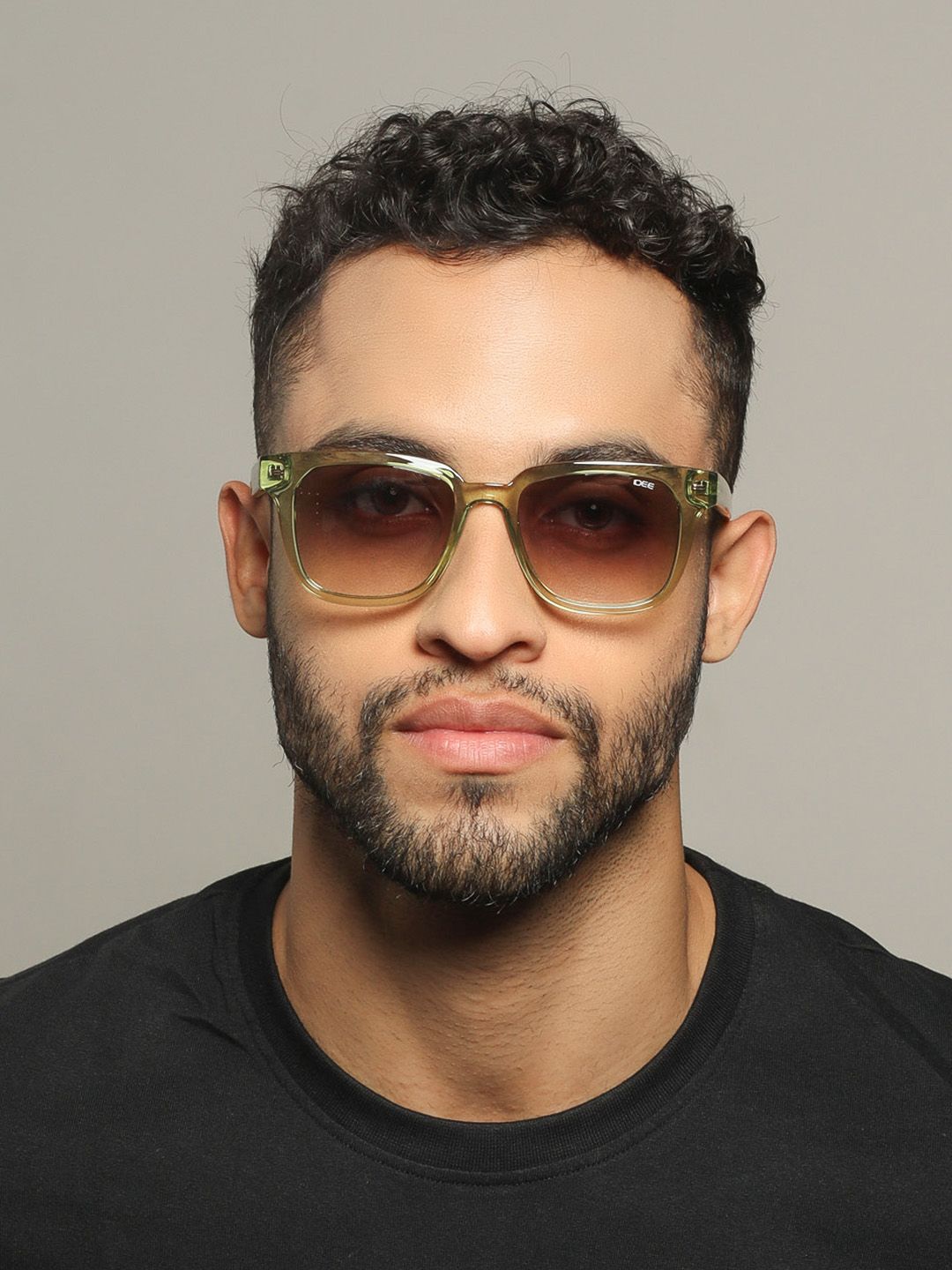 IDEE Unisex Square Sunglasses With UV Protected Lens-IDS2955C5SG