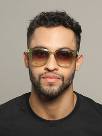 IDEE Unisex Square Sunglasses With UV Protected Lens-IDS2955C5SG