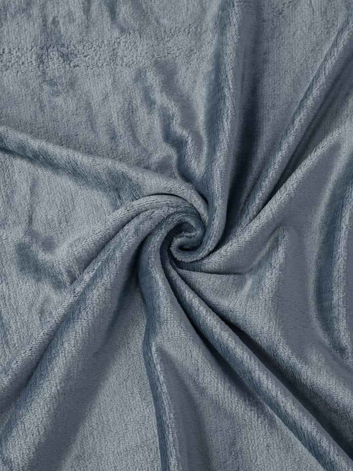 KLOTTHE Grey Solid 300 TC King Fine Woolen Bedsheet With 2 Pillow Covers-250X220 cm