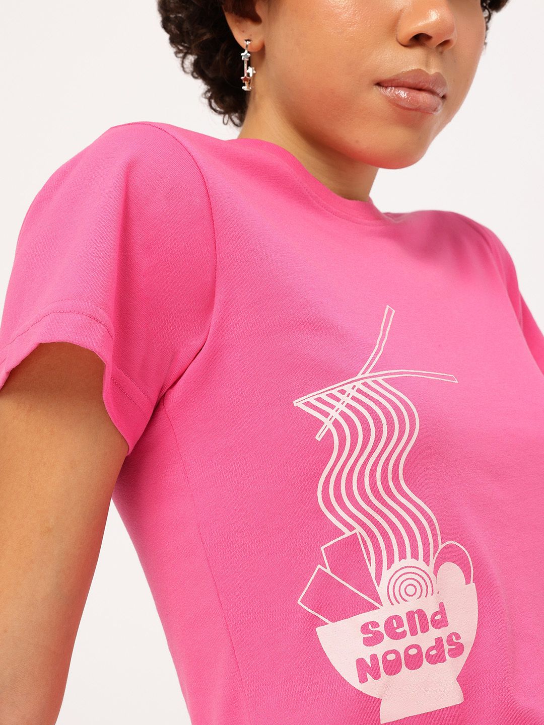 DressBerry Boldly Basic Printed T-shirt
