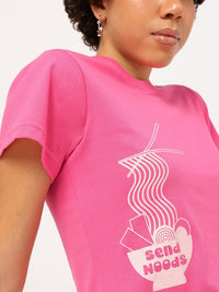 DressBerry Boldly Basic Printed T-shirt