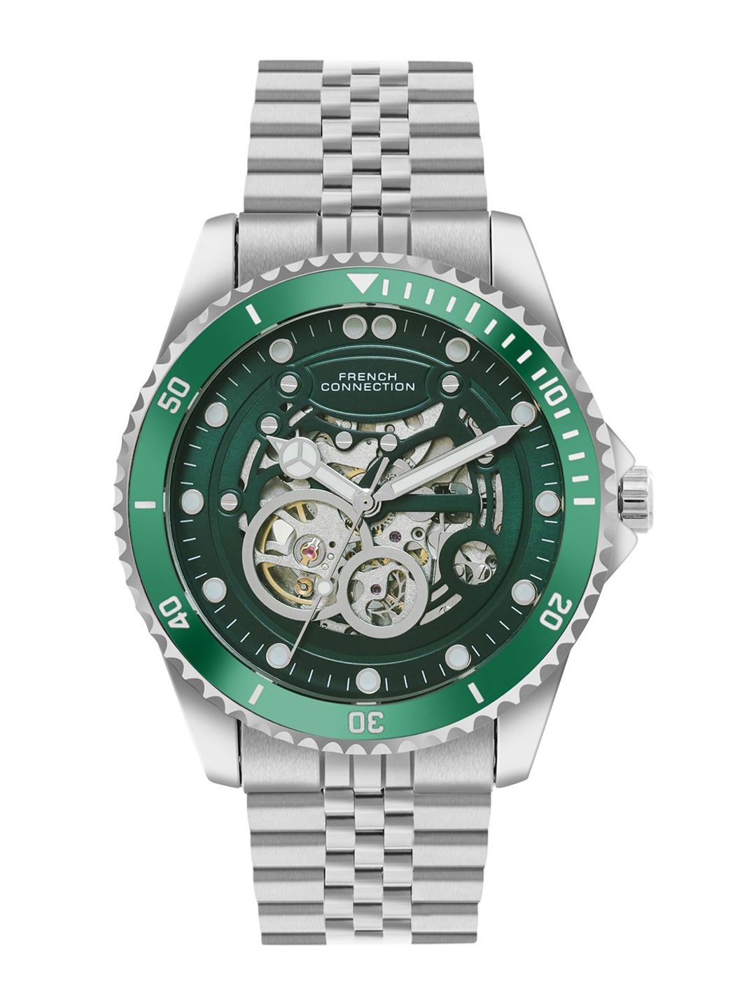 French Connection Men Skeleton Dial Analogue Automatic Motion Watch FCA19NSM