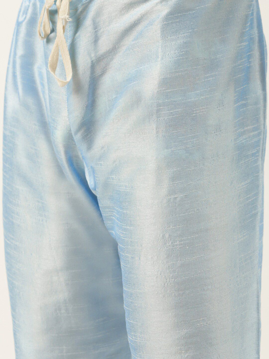 SOJANYA Mandarin Collar Straight Regular Kurta With Churidar & Nehru Jacket