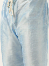 SOJANYA Mandarin Collar Straight Regular Kurta With Churidar & Nehru Jacket