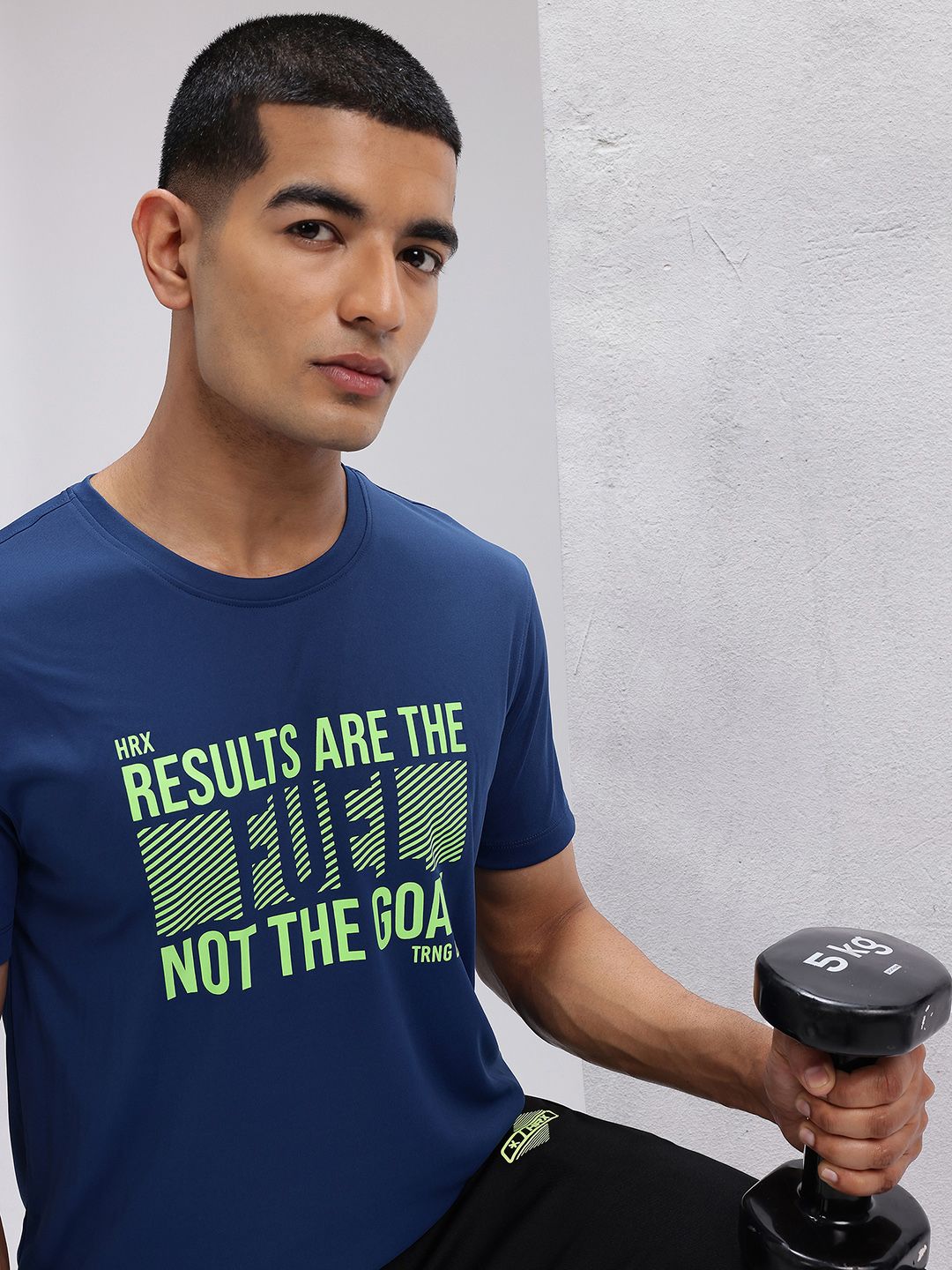 HRX by Hrithik Roshan Typography Print Regular Fit Training T-shirt