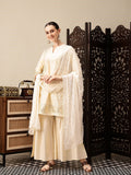 House of Pataudi Indie-Floral Foil Printed Jashn Kurta with Sharara & Dupatta
