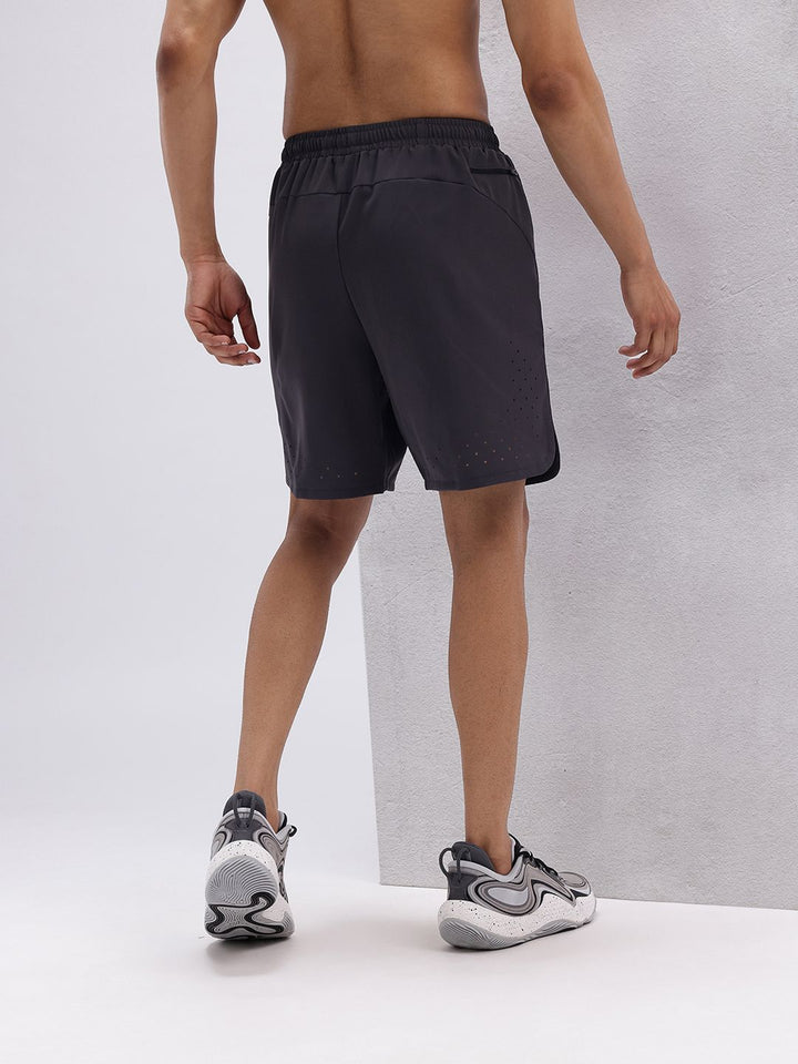 HRX by Hrithik Roshan Men Brand Logo Print Detail Mid-Rise Training Shorts