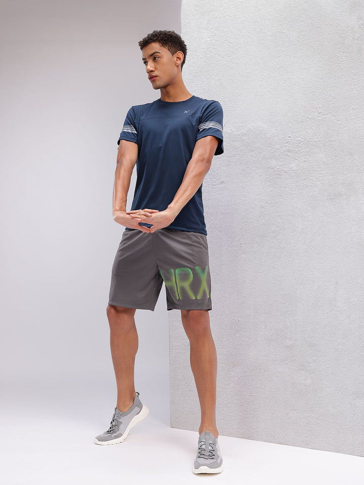 HRX by Hrithik Roshan Men Typography Print Rapid-Dry Training Shorts