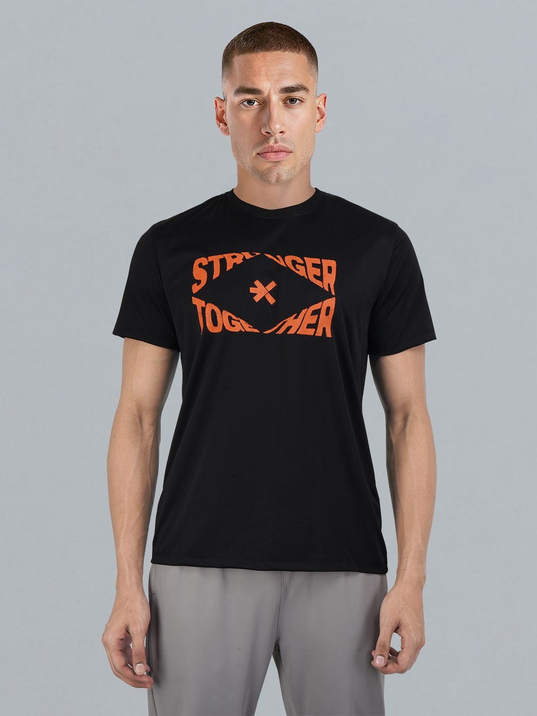 HRX by Hrithik Roshan Twin Collection Rapid-Dry Printed Training T-shirt