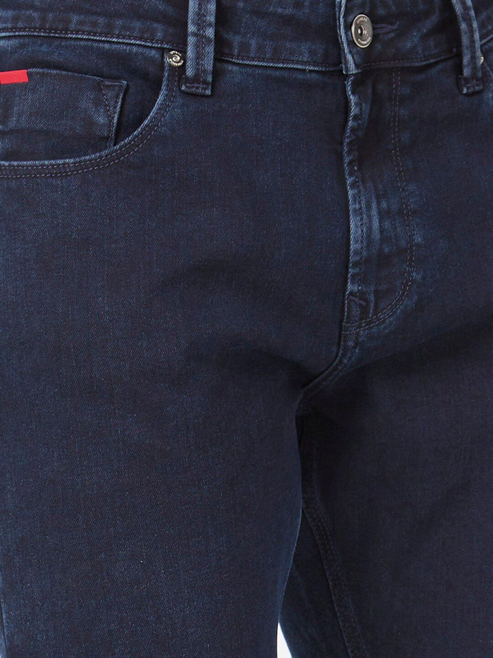 SPYKAR Men Kano Slim Fit Length Clean Look Cotton Stretchable Mid Rise Jeans