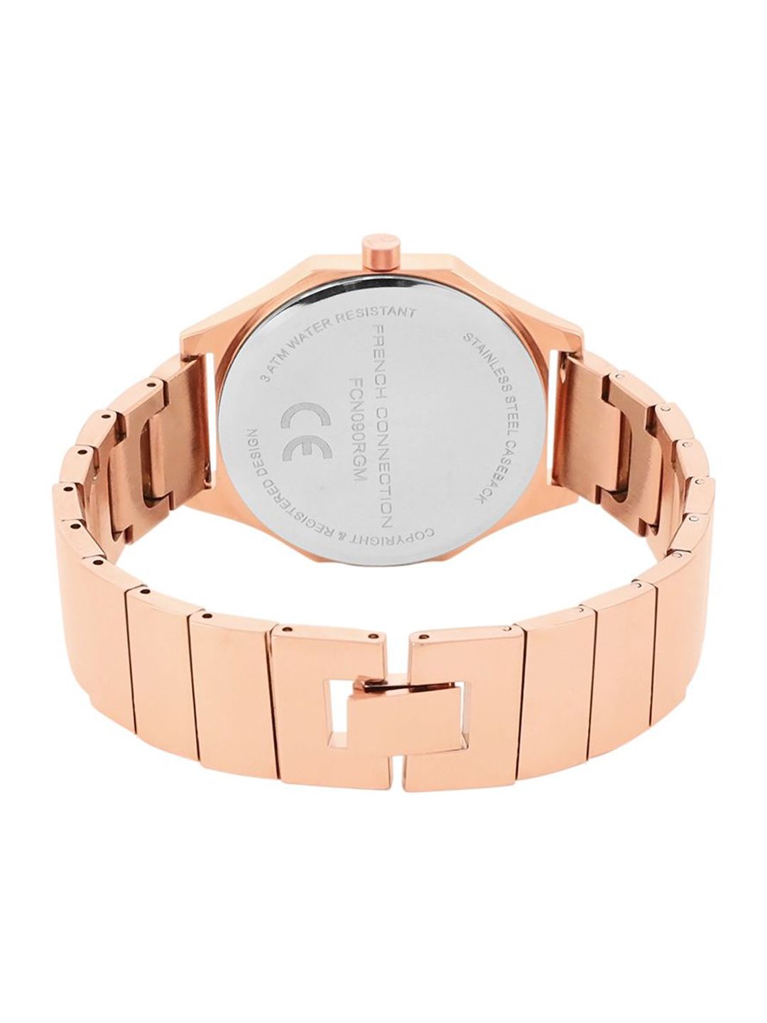 Perancis Sambungan Wanita Dial & Gelang Gaya Tali Analog Watch FCN090RGM