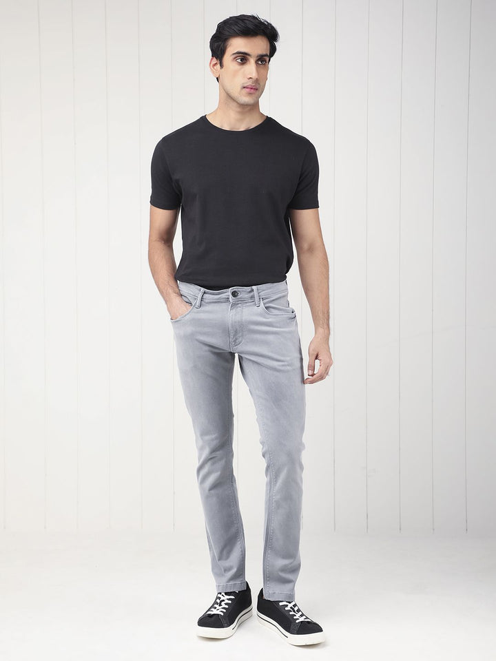 RARE RABBIT Men Velles Slim Fit Mid-Rise Cotton Jeans