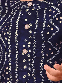 VASTRAMAY Boys Bandhani Printed Regular Kurta with Patiala