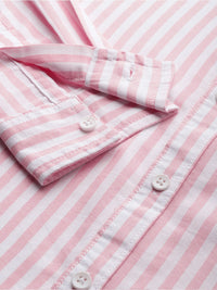 The Indian Garage Co Men Striped Cotton Casual Shirt