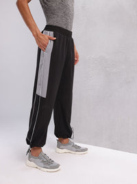 HRX by Hrithik Roshan Men Mid-Rise Colourblocked Lifestyle Track Pants with Toggle Hem