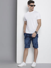 The Indian Garage Co Men Floral Printed Denim Shorts