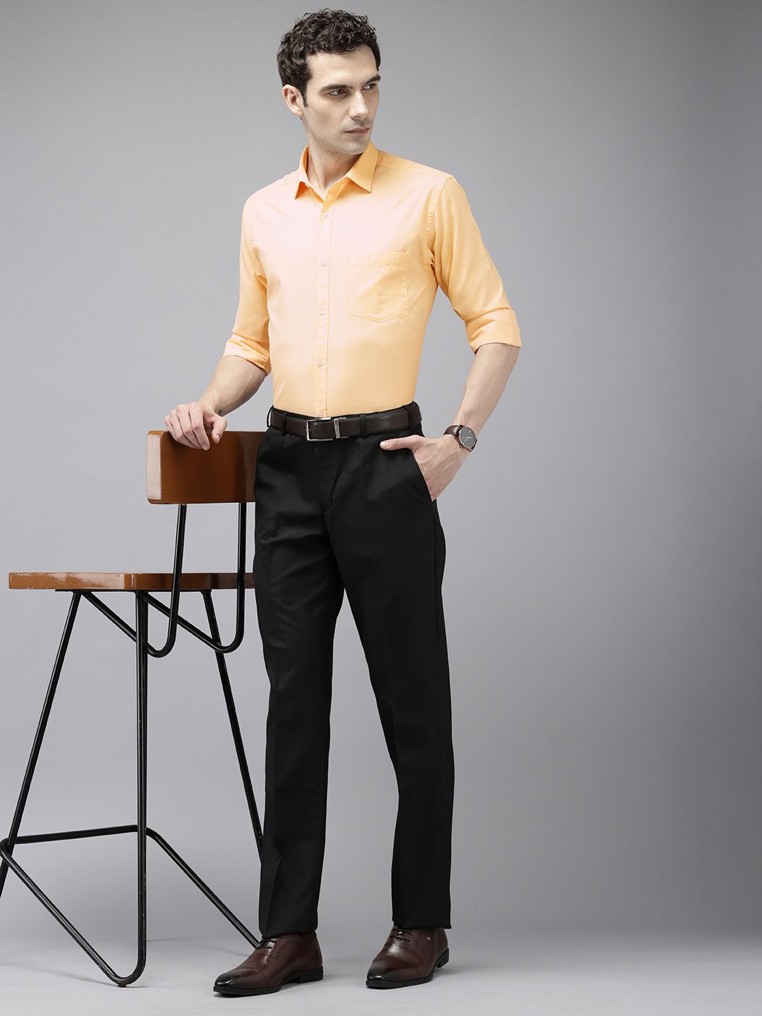 Park Avenue Slim Fit Cutaway Collar Formal Shirt