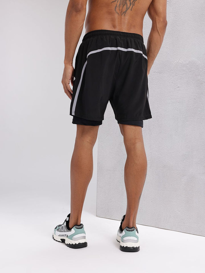 HRX by Hrithik Roshan Men Running Shorts with Attached Inner