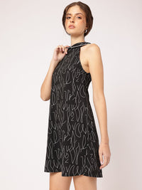 DressBerry Charming Charisma Printed Peter-Pan Collar Sheath Dress