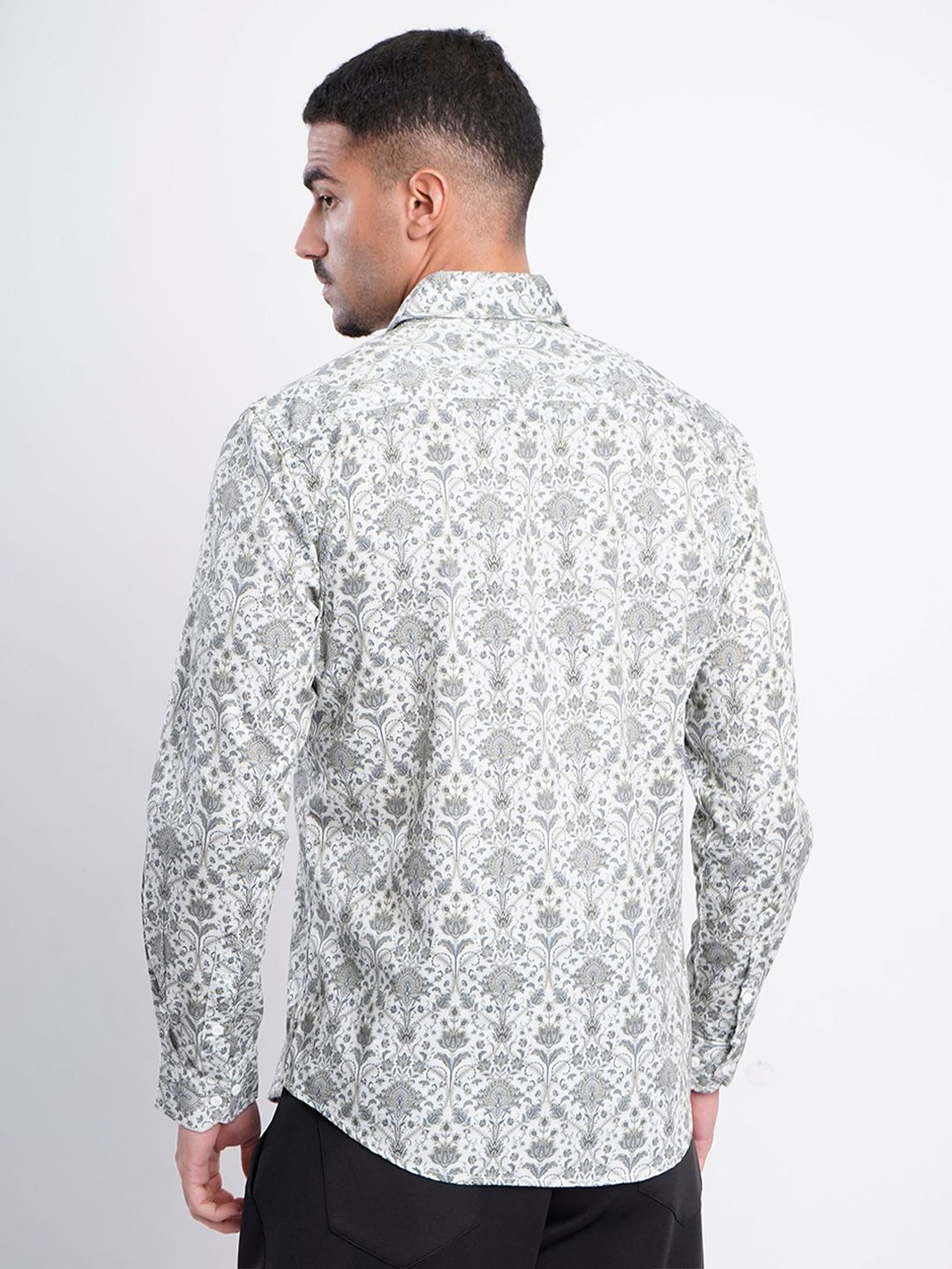 Bene Kleed Slim Fit Printed Cotton Casual Shirt