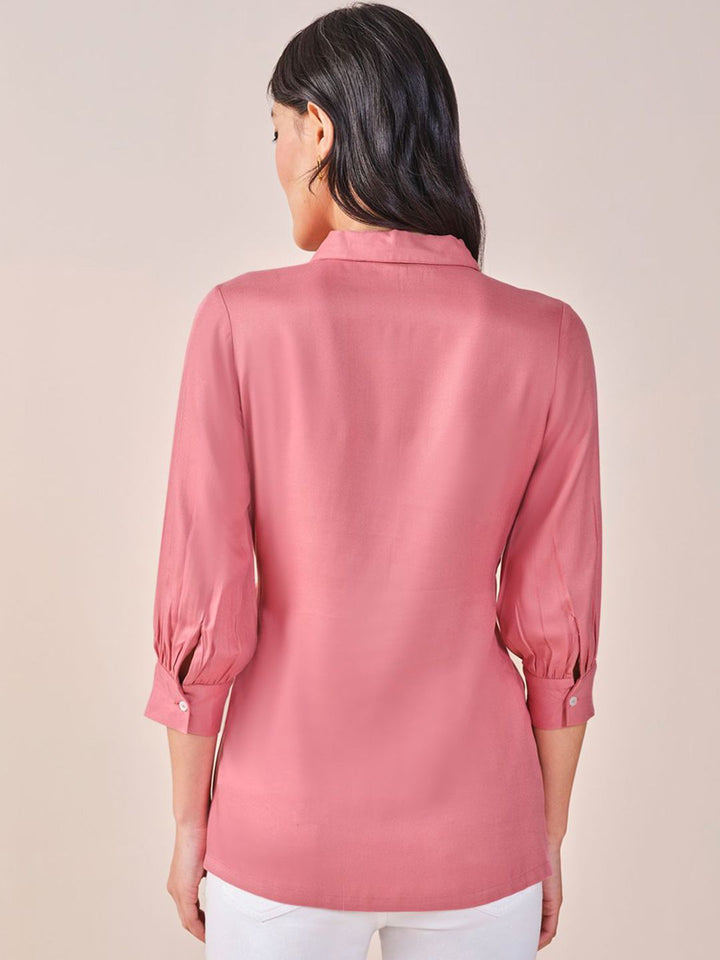 AND Solid Shirt Style Top