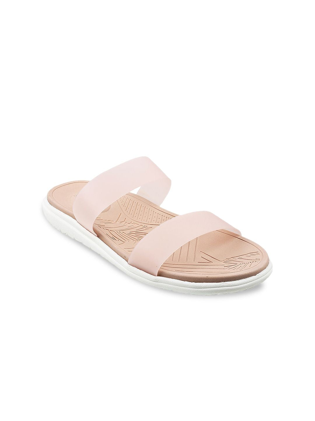 Metro Women Pink Open Toe Flats