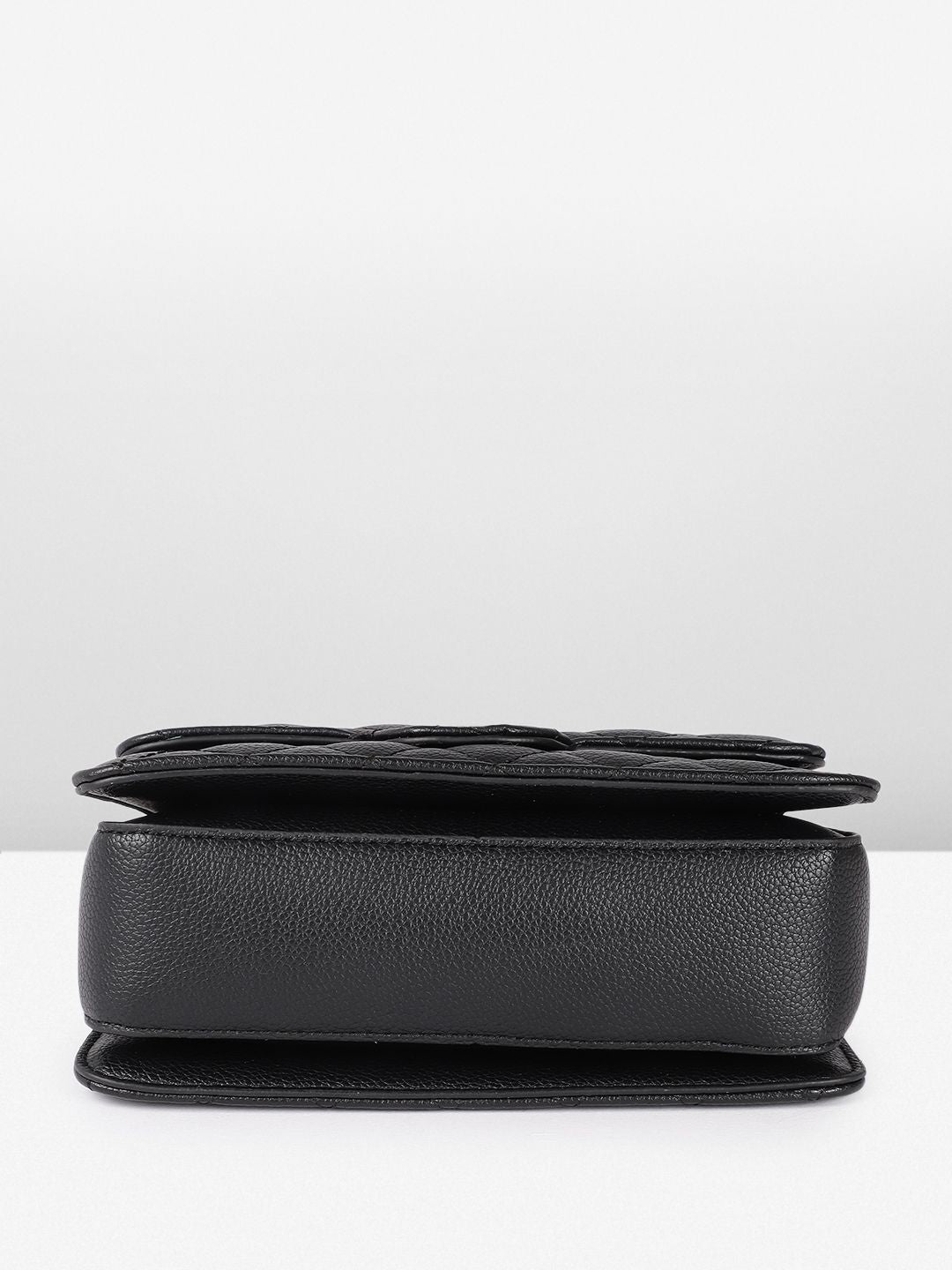 DressBerry Quilted Structured Satchel