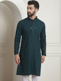 SOJANYA Kurta Kolar Mandarin Kerja Benang Labuci