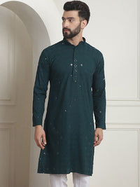 SOJANYA Kurta Kolar Mandarin Kerja Benang Labuci