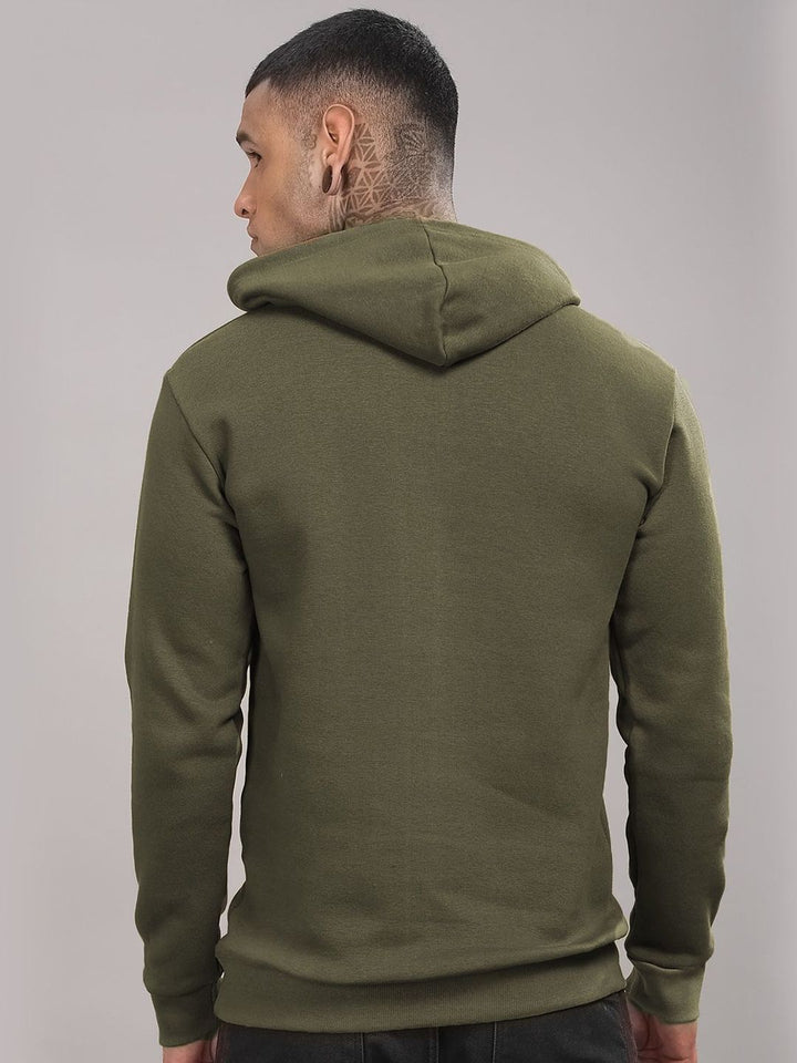 ADRO Men Graphic Printed Hooded Pullover Sweatshirt