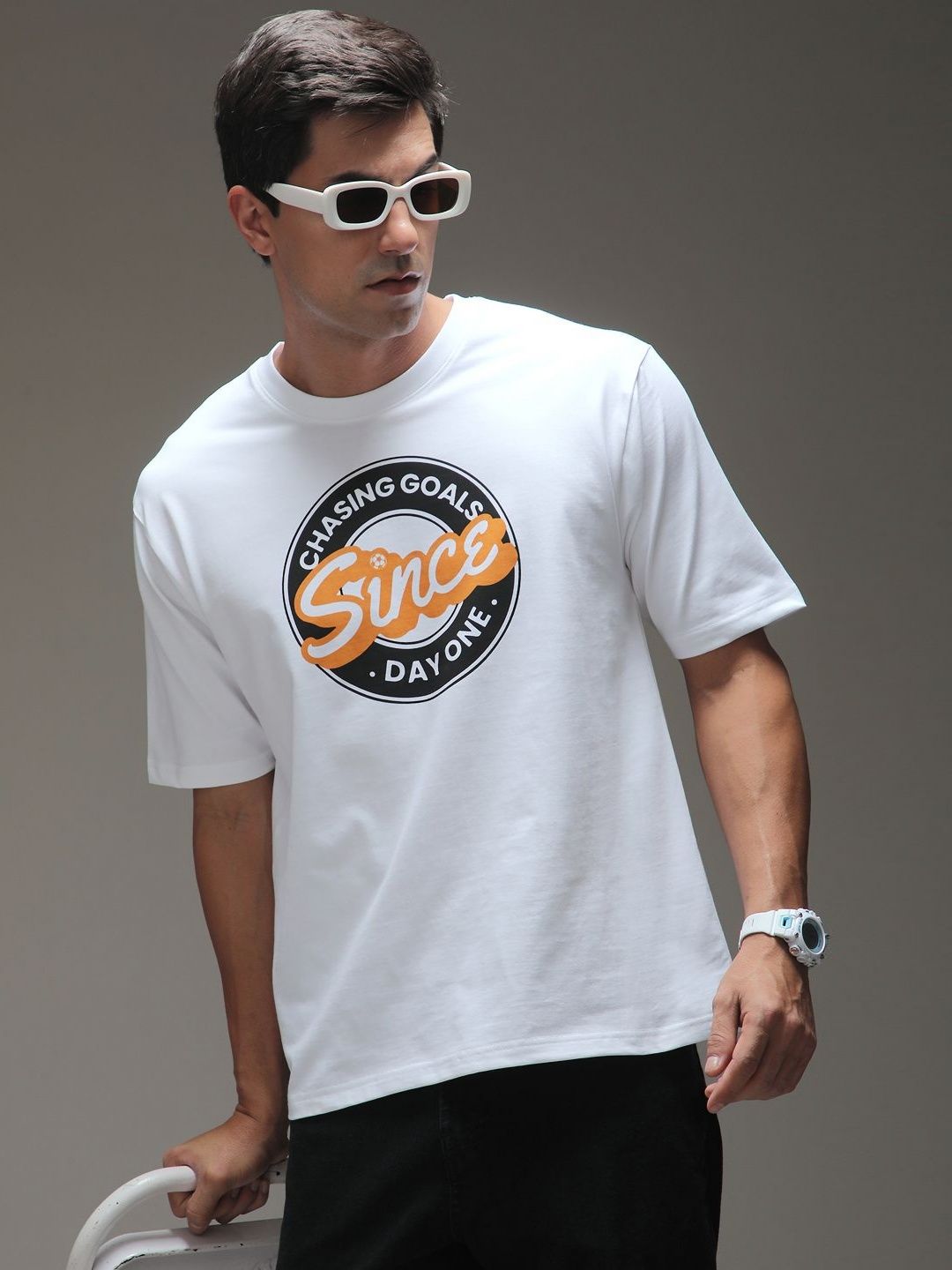 DILLINGER Men Typography Printed Round Neck Cotton T-shirt