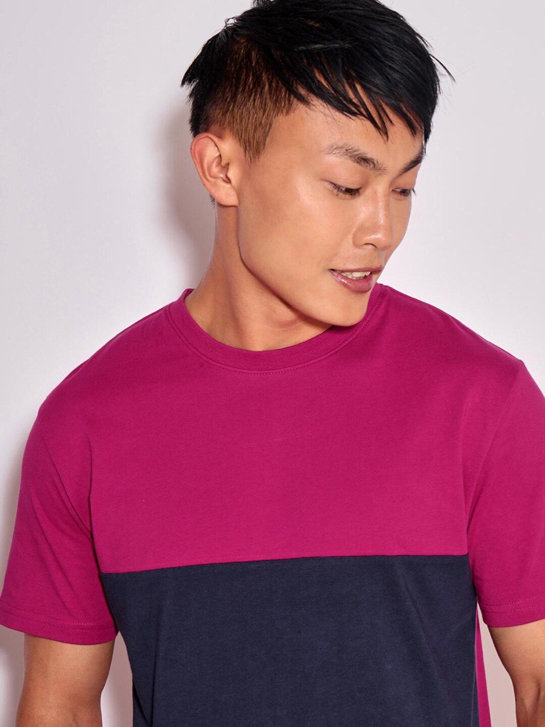 Bewakoof Men Colourblocked Pure Cotton T-shirt