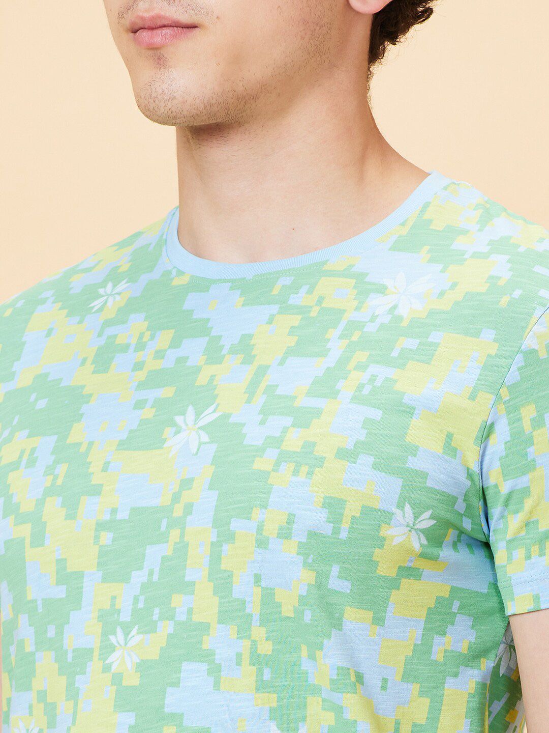 Being Human Geometric Printed Short Sleeves T-shirt