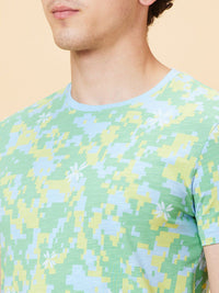 Being Human Geometric Printed Short Sleeves T-shirt