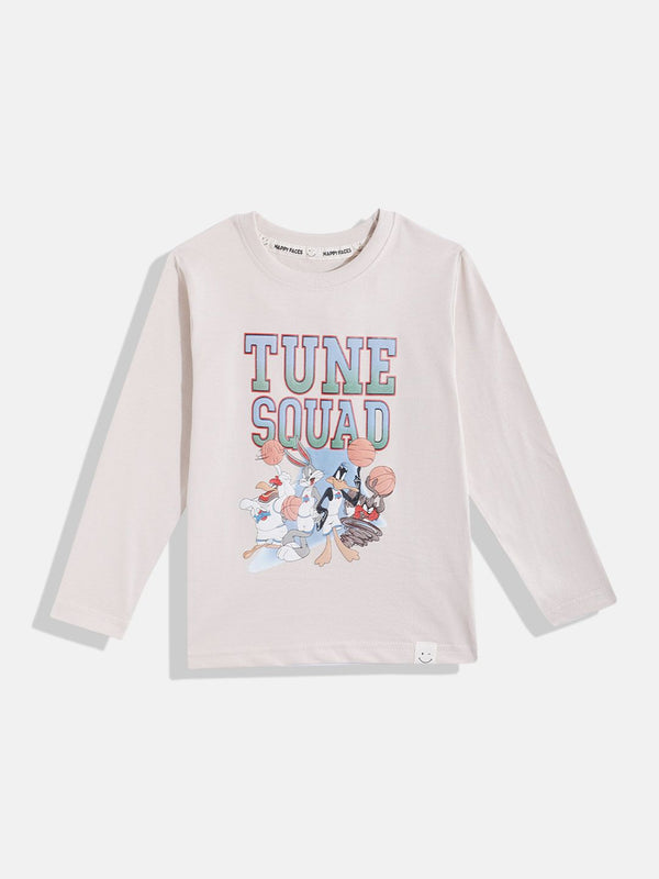 Happy Faces Boys Looney Tunes Printed Pure Cotton T-shirt